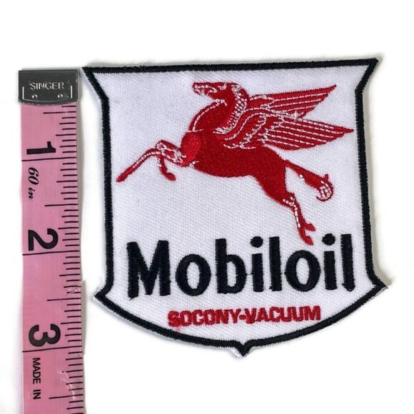Vintage Mobil Oil Pegasus Embroidered Patch - Picture 2 of 4